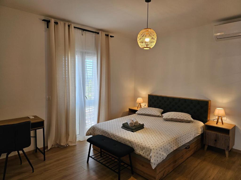 Bedroom in the evening